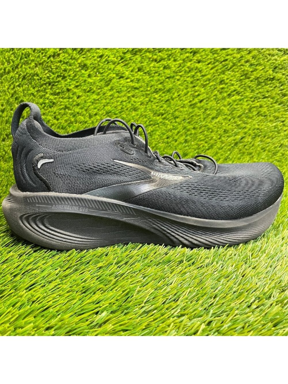 Brooks Adrenaline GTS 25 Mens Size 9.5 4E Black Athletic Running Shoes Sneakers